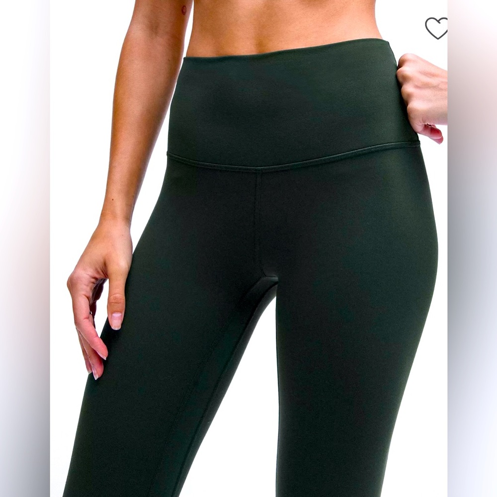 Lululemon Womens Size 0 kids Align High Waisted Legging Girls Legacy Green NWOT